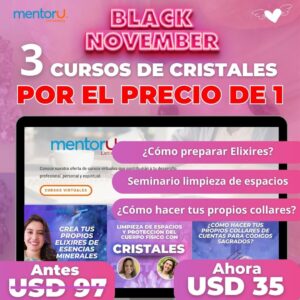 Paquete de 3 cursos premium cristales – Por tiempo limitado